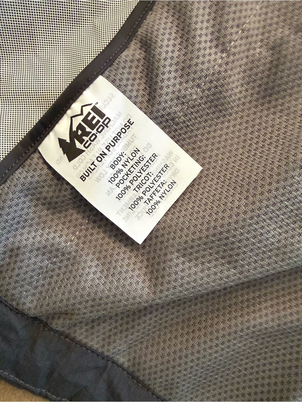 REI Men's Hooded Rain Jacket - Gray - Picture 7 of 7